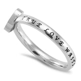 Cross My Heart Ring TRUE LOVE WAITS - 1 TIMOTHY 4:12