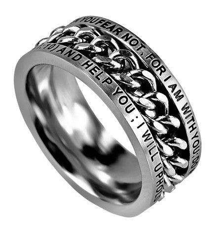 Men's Chain Ring, "Fear Not"