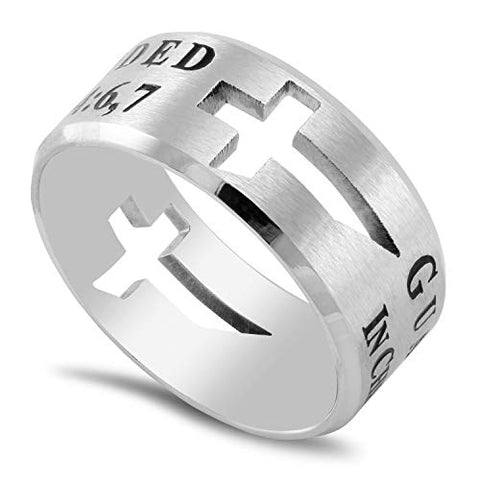 Guardian Ring GUARDED IN CHRIST JESUS - PHIL. 4:7