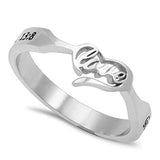 Heart And Soul Ring LOVE NEVER FAILS - 1 COR. 13:8