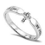 Tiny Tip Ring BE STILL AND KNOW THAT I AM GOD - PS. 46:10