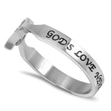 Heart And Soul Ring LOVE NEVER FAILS - 1 COR. 13:8