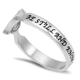 Heart And Soul Ring BE STILL AND KNOW THAT I AM GOD - PS. 46:10