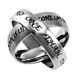 Axis Silver Ring, "No Greater Love"