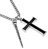 Black Cross and Nail, "Armor of God" | Stainless Steel  | Christian Jewelry