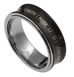 Spinner Black Ring, "Love the Lord God"