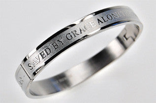 Women's Bangle Bracelet, "Grace" Eph. 2:8