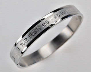 Women's Bangle Bracelet, "Guarded" Phil. 4:6