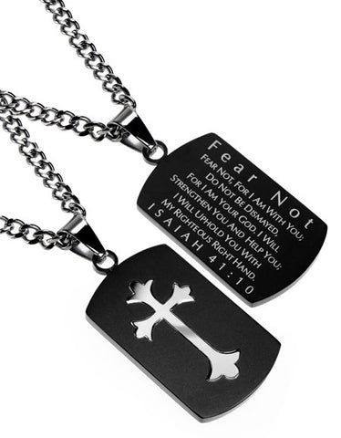 Shield Cross Black, "Fear Not"