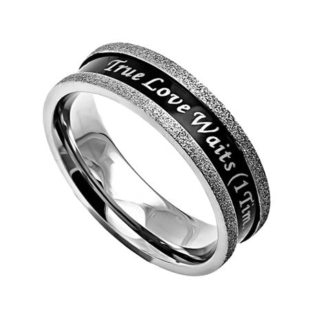 Ebony Champagne Ring, "True Love Waits"