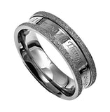 Silver Champagne Ring, "Chris My Strength"