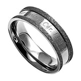 Silver Champagne Ring, "Love Is"