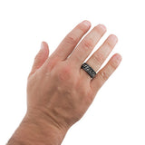 Black Chain Ring, "Man Of God" | Christian jewelry