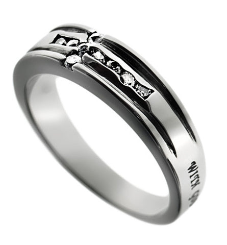 CZ Channel Cross Ring, “Possible”