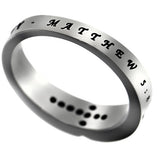 CZ Channel Cross Ring, “Purity”