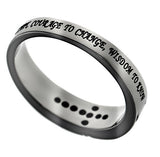 CZ Channel Cross Ring, “Serenity”