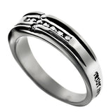 CZ Channel Cross Ring, “Trust”