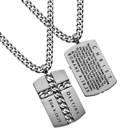 Silver Chain Cross, "Destiny"