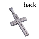Silver Diamond Cross, "Fear Not"