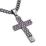 Silver Diamond Cross, "Eagles Wings"