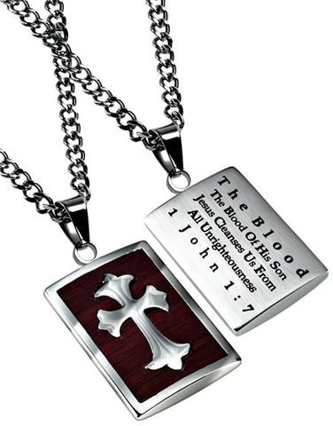 Deluxe Shield Cross, "Cleansed" Wood Grain