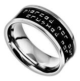Deluxe Scripture Band Men's, "Pierced and Crushed"