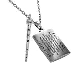 Men's Deluxe Shield Cross With Nail- Wood, "Fear Not"