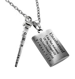 Men's Deluxe Shield Cross With Nail- Black Enamel, "Unashamed"