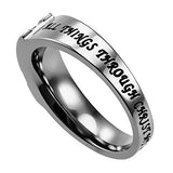 Shell Ensign Ring, "Christ My Strength"