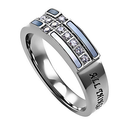 Shell Ensign Ring, "Christ My Strength"