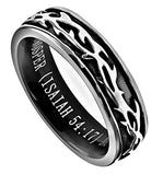 Girl's Crown of Thorns Ring, "No Weapon"