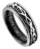 Girl's Crown of Thorns Ring, "No Weapon"