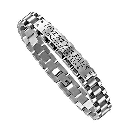 GLX Bracelet, "Love Never Fails"