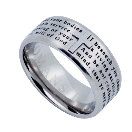 Logos Ring Silver, "Transformed"