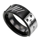 Black MLX Ring "Fear Not"