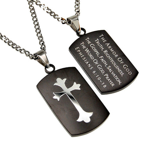 Shield Cross Black, "Armor Of God"