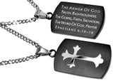 Shield Cross Black, "Armor Of God"