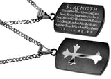 Shield Cross Black, "Strength"