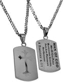 Silver Shield Cross, "Man Of God"