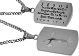 Silver Shield Cross, "Way Truth Life"