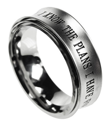 Spinner Silver Ring, "I Know the Plans"