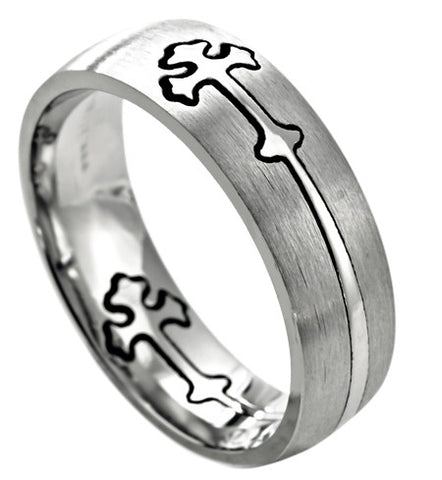 Mini Double Cross Band Silver, Original