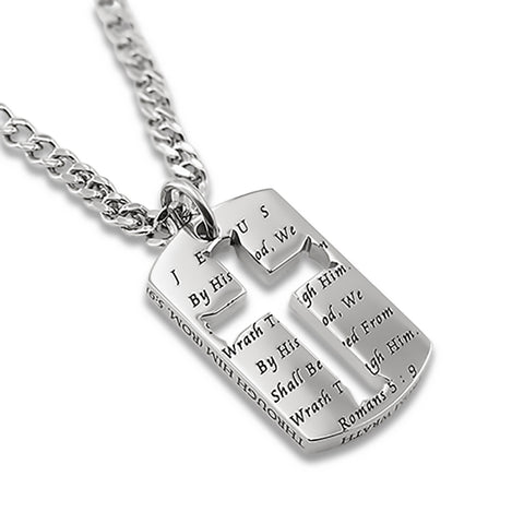 Padlock Cross Necklace, "THE BLOOD"