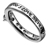 Princess Solitaire Ring, "God's Love"
