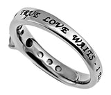 Princess Solitaire Ring, "True Love Waits"