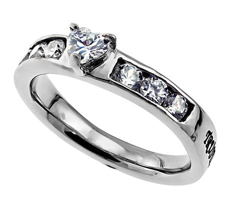 Princess Solitaire Ring, "Trust"