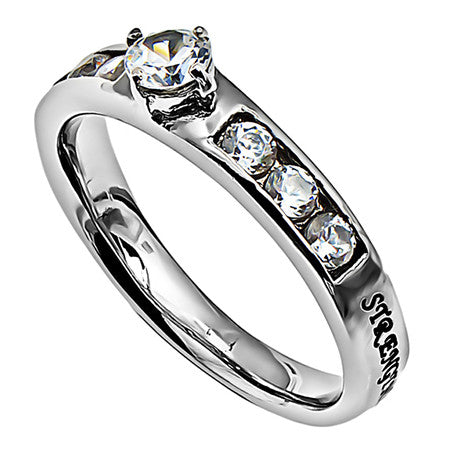 Princess Solitaire Ring, "Strength"