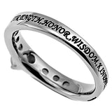Princess Solitaire Ring, "Strength"