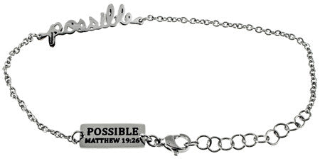 Handwriting Bracelet, “Possible”
