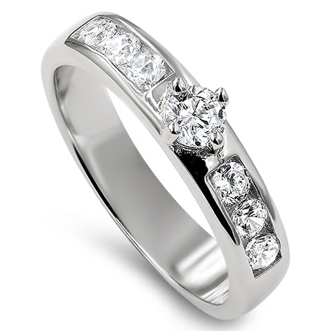 Geon Stones Silver Ring, "WOMAN OF GOD - PROVERBS 31"